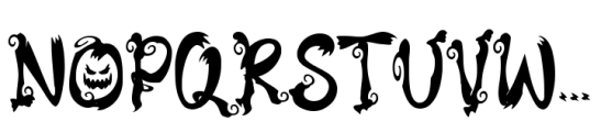 Spooky Halloween Regular Font UPPERCASE