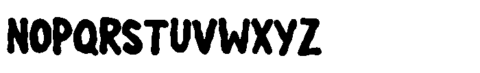 Spooky House Font UPPERCASE