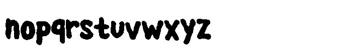 Spooky House Font LOWERCASE