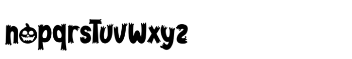 Spooky Hunter Regular Font LOWERCASE
