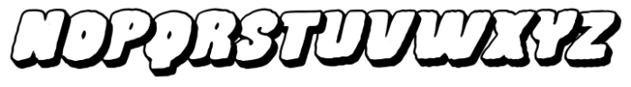 Spooky Market Extrude Italic Font UPPERCASE