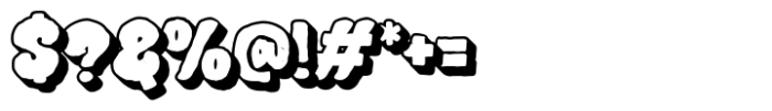 Spooky Market Extrude Font OTHER CHARS
