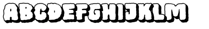 Spooky Market Extrude Font UPPERCASE