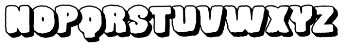 Spooky Market Extrude Font UPPERCASE