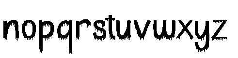 Spooky Phantom Regular Font LOWERCASE