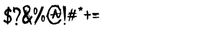 Spooky Punk Font OTHER CHARS