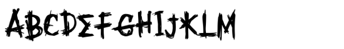 Spooky Punk Font UPPERCASE