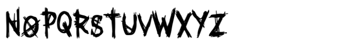 Spooky Punk Font UPPERCASE