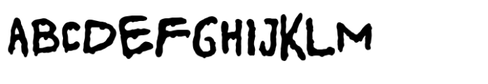 Spooky Scribble Font UPPERCASE