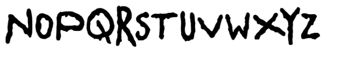 Spooky Scribble Font UPPERCASE