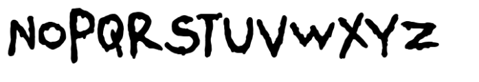 Spooky Scribble Font LOWERCASE