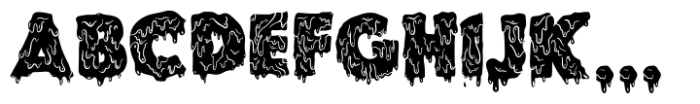 Spooky horor Display Font UPPERCASE