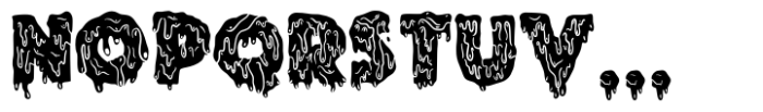 Spooky horor Display Font UPPERCASE
