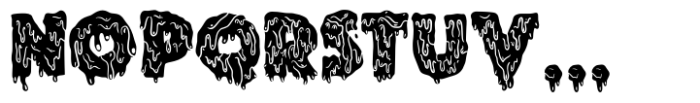 Spooky horor Display Font LOWERCASE