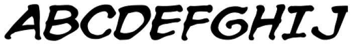 Spookytooth Italic Font UPPERCASE