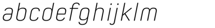 Spoon ExtraLight Italic Font LOWERCASE