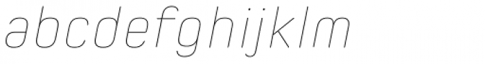 Spoon Hairline Italic Font LOWERCASE