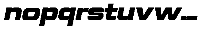 Sport Break Black Italic Font LOWERCASE