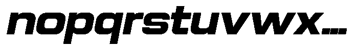 Sport Break Extra Bold Italic Font LOWERCASE