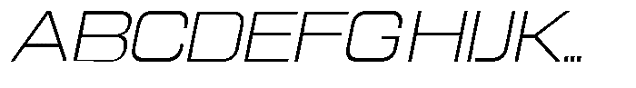 Sport Break Extra Light Italic Font UPPERCASE