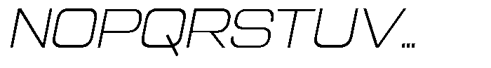 Sport Break Extra Light Italic Font UPPERCASE