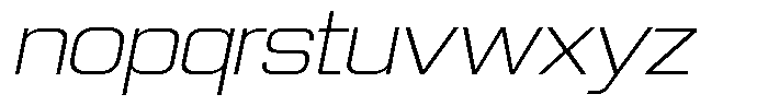 Sport Break Extra Light Italic Font LOWERCASE