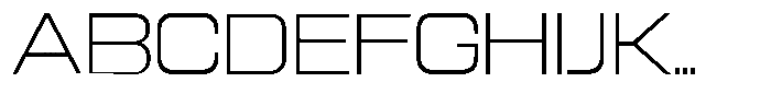 Sport Break Extra Light Font UPPERCASE