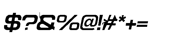 Sport Break Semi Bold Italic Font OTHER CHARS