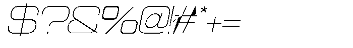 Sport Break Thin Italic Font OTHER CHARS