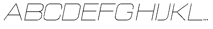 Sport Break Thin Italic Font UPPERCASE