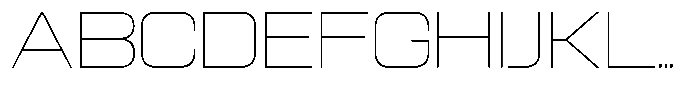 Sport Break Thin Font UPPERCASE