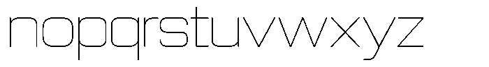 Sport Break Thin Font LOWERCASE