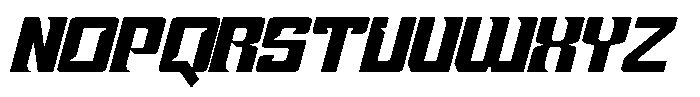 Sport Pulse Italic Font LOWERCASE