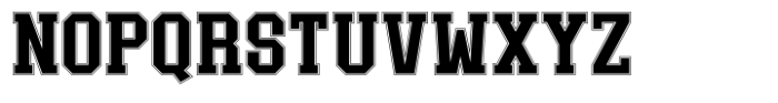 Sporte College Outline Font UPPERCASE