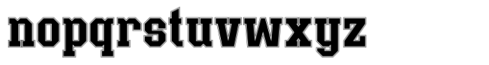 Sporte College Outline Font LOWERCASE