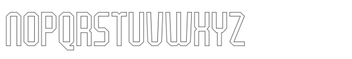 Sporting Strategy Hollow Font LOWERCASE