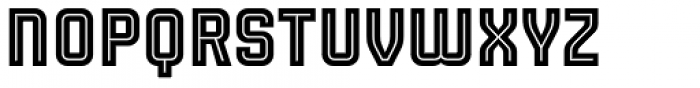 Sporty Pro Bold Inline CD Font LOWERCASE