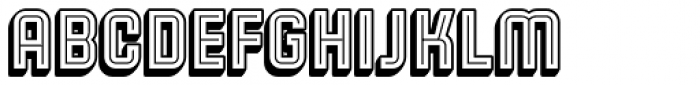 Sporty Pro Shadow Inline CD Font LOWERCASE