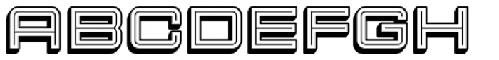 Sporty Pro Shadow Inline XP Font UPPERCASE
