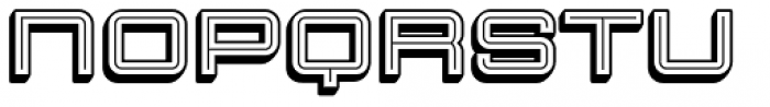 Sporty Pro Shadow Inline XP Font UPPERCASE
