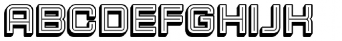 Sporty Pro Shadow Inline Font UPPERCASE