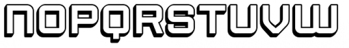 Sporty Pro Shadow Font LOWERCASE