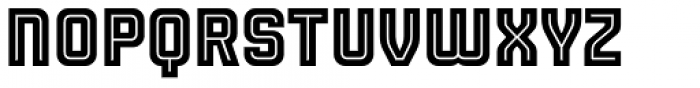 Sporty Pro XBold Inline CD Font LOWERCASE