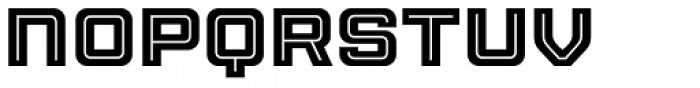 Sporty Pro XBold Inline Font LOWERCASE