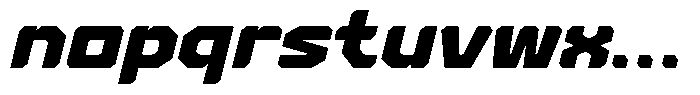 Sporty Youth Italic Font LOWERCASE