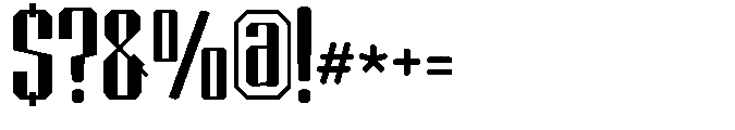 Spotagonix Regular Font OTHER CHARS
