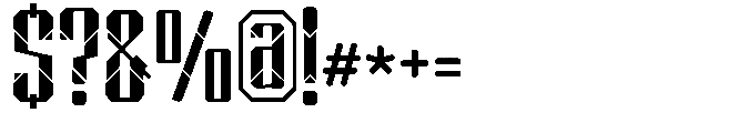 Spotagonix Strip Regular Font OTHER CHARS