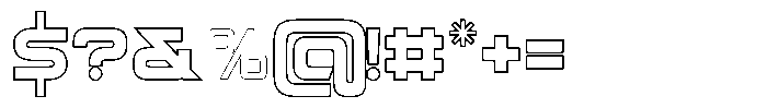 Spotfix Outline Bold Font OTHER CHARS