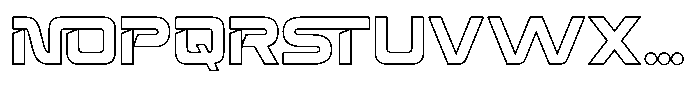Spotfix Outline Bold Font UPPERCASE