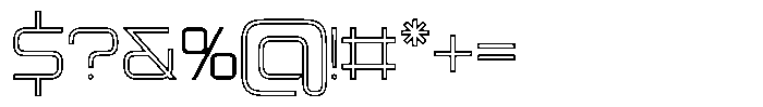 Spotfix Outline Light Font OTHER CHARS